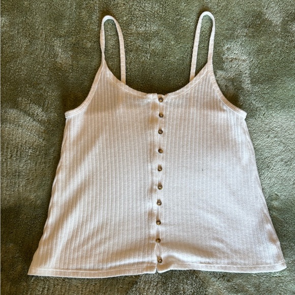 American Eagle Outfitters Cream Button-Front Camisole - Picture 1 of 4